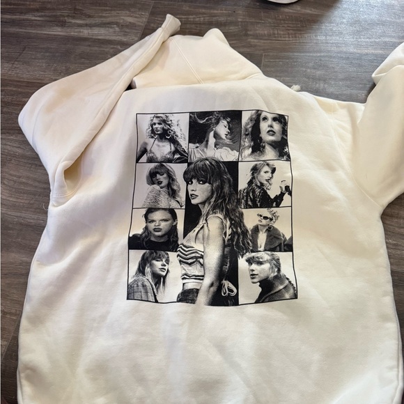 Taylor Swift The Eras Tour White Hoodie - Picture 3 of 3